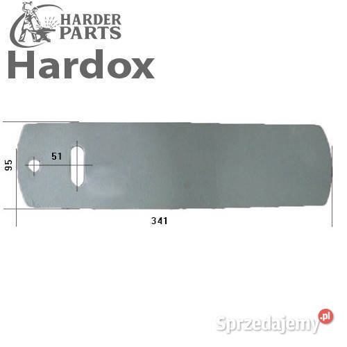 Listwa tylna odkładni HARDOX 648103L części do Suwałki