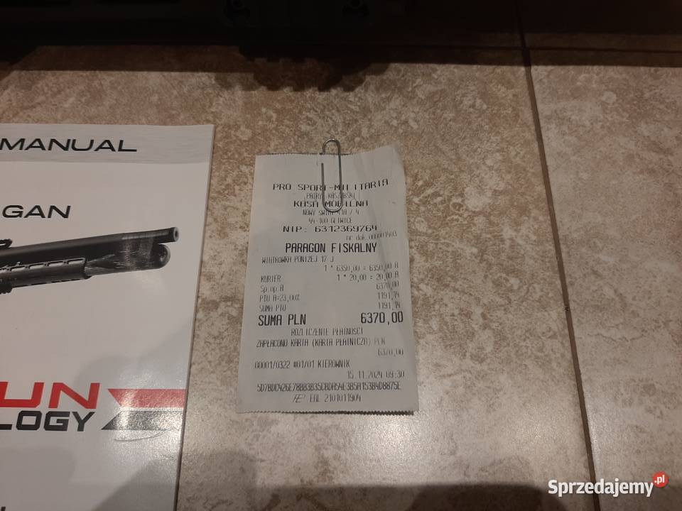 Wiatrówka Uragan 55 AirGun Technology 762 Borek Szlachecki sprzedam