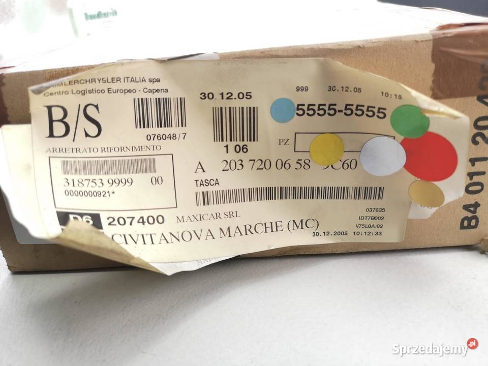 KIESZEŃ DRZWI PRAWY PRZÓD MERCEDES C W230 NOWA