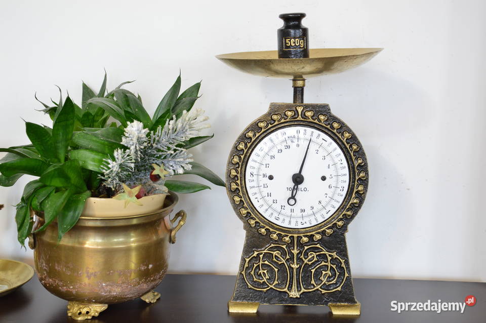 stara WAGA 10 żeliwna sygnowana Jastrzębie-Zdrój