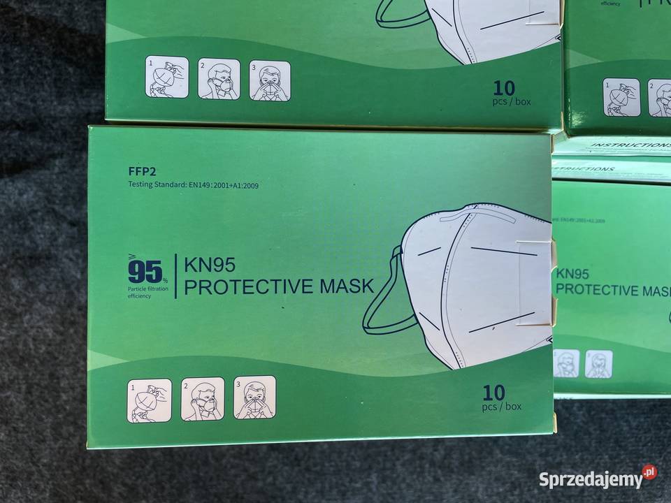 Maska ochronna KN95 FFP2 certyfikaty pakiet 2640 Radomsko