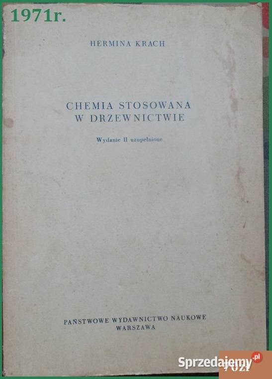 Chemia stosowana w drzewnictwie / Krach / drzewnictwo / chemia / drewno