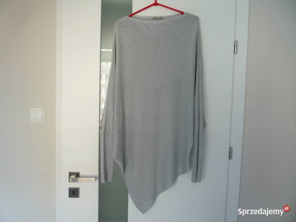 Orsay 38M 40L Bluzka oversize Szara ze srebrną Szczecin