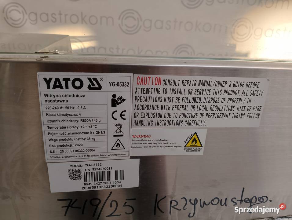 Stół chłodniczy do pizzy z granitowym YG05310 i Wrocław