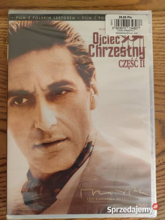 dvd film ojciec chrzestny trylogia nowe folia De Kielce