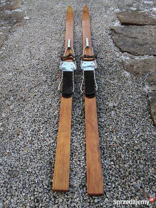 Stare drewniane narty retro Mesta Alpin Szklarska Poręba