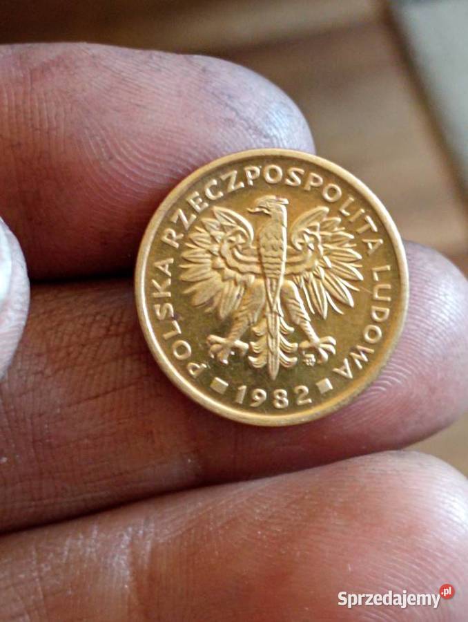 sprzedam monete 2 zl 1982 mosiadz Numizmatyka Antyki, Sztuka, Kolekcje Chełm