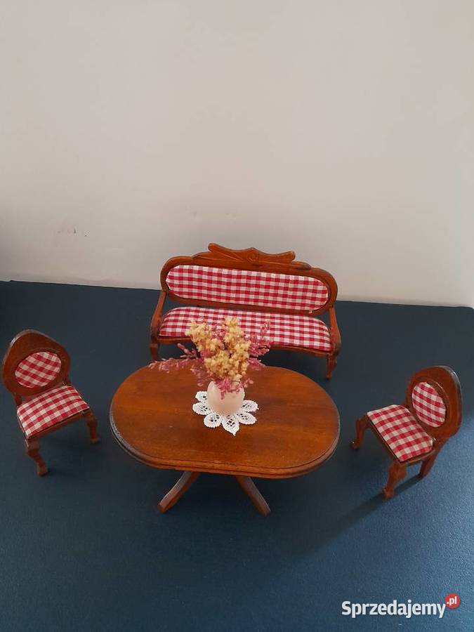 Zestaw mebelek lalek jadalnia w skali 112 Bogatynia