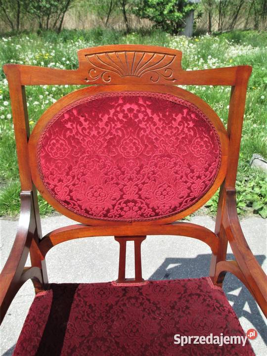 Komplet krzeseł secesja Antyki, Sztuka, Kolekcje lubelskie Lublin