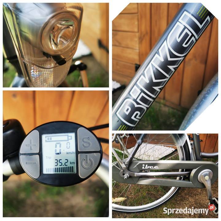 Rower elektryczny BIKKEL 7 biegow D56 Hajnówka sprzedam