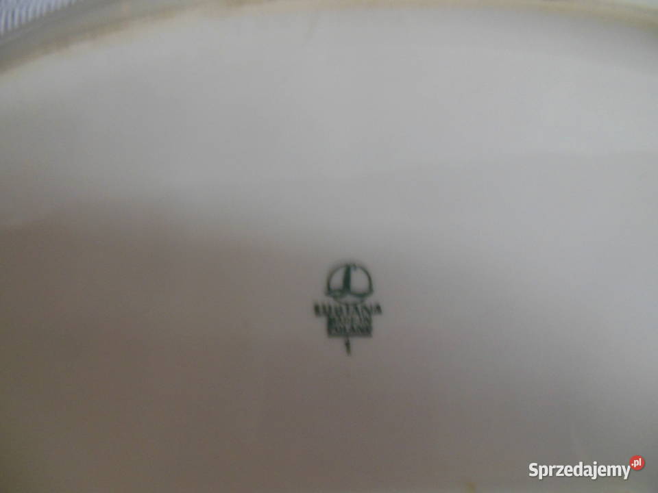 Talerze owalne białe SPOŁEM Lubiana PRL 2