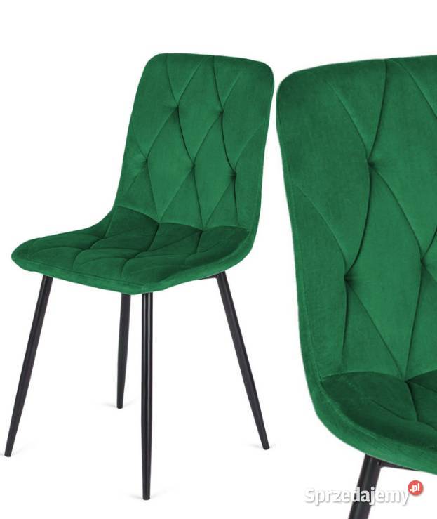 Krzesło tapicerowane welurowe salon kuchnia