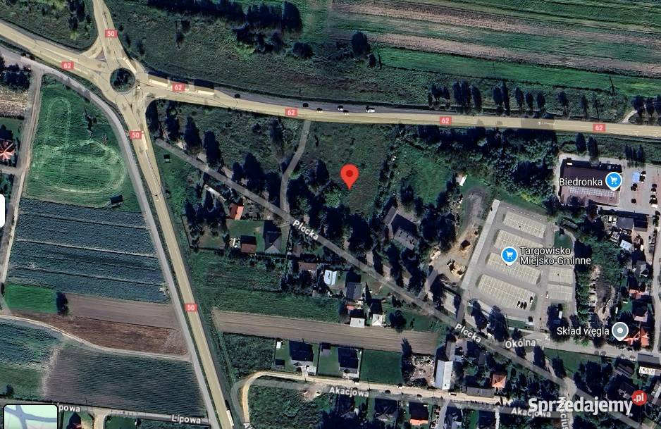 Wyszogród dziłka budowlana z budynkami woda prąd