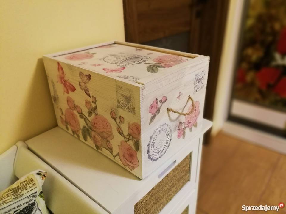 Skrzynka pudełko szkatułka w stylu vintage Dom i Ogród Krasów