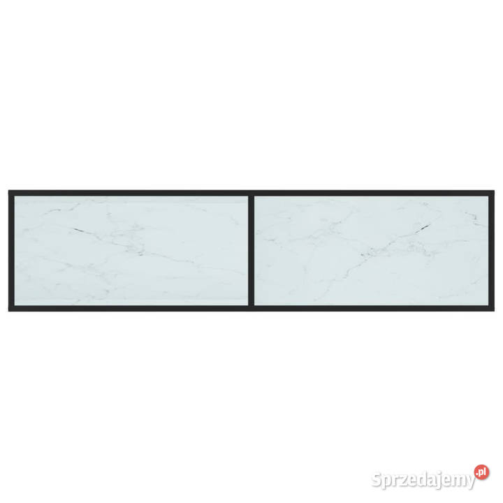 Szafka pod TV biały marmur 160x40x405 szkło mazowieckie