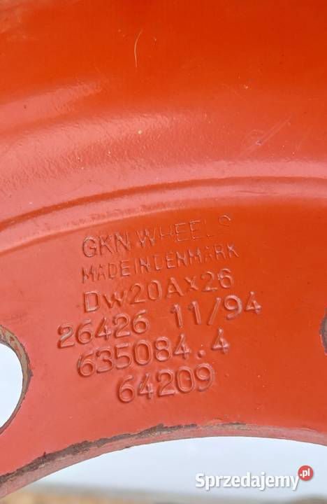 Koło 231 26 claas dominator szeroka felga lubelskie Biłgoraj