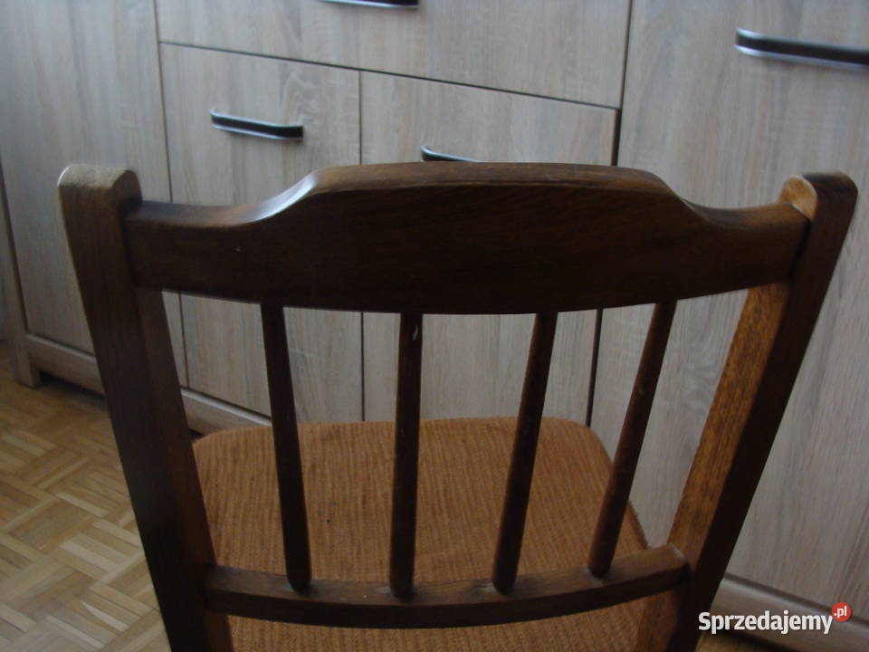 Krzesło drewniane do renowacji wielkopolskie sprzedam