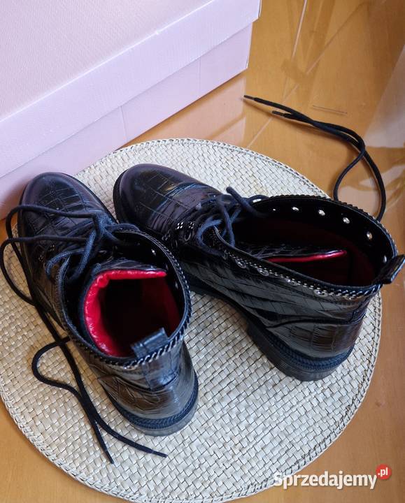 Botki damskie Carinii sznurowane wysokie stan b Lublin