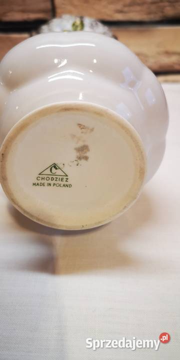 Piękny wazonik polskiej fabryki Chodzież seria Gdańsk