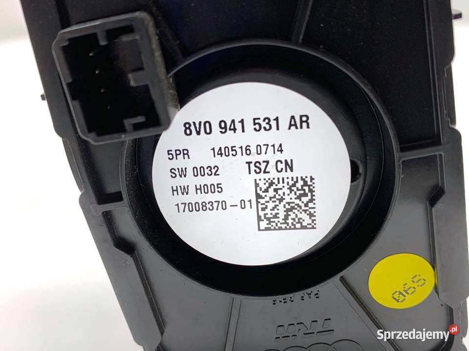 WŁĄCZNIK ŚWIATEŁ AUDI A3 8V 8V0941531AR PRZYCISK podkarpackie