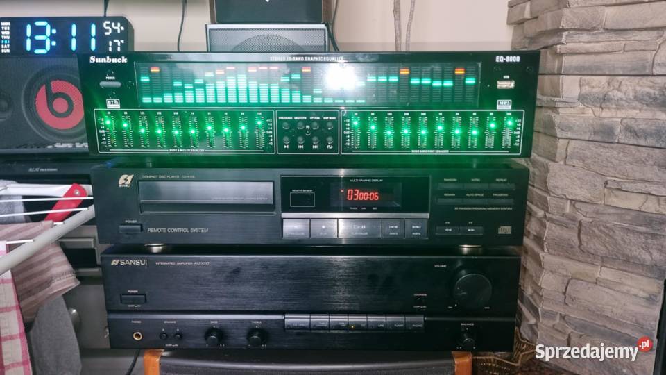 Wzmacniacz SANSUI AUX117 2x40W CD Sansui CDX105 Warta sprzedam