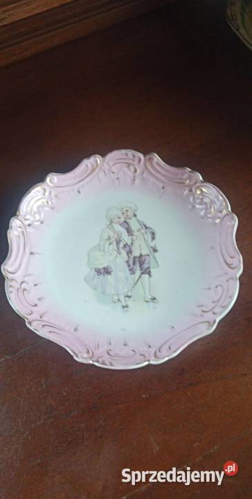 Patera z portretem dziewczyny Ze scenką dworską Gdańsk