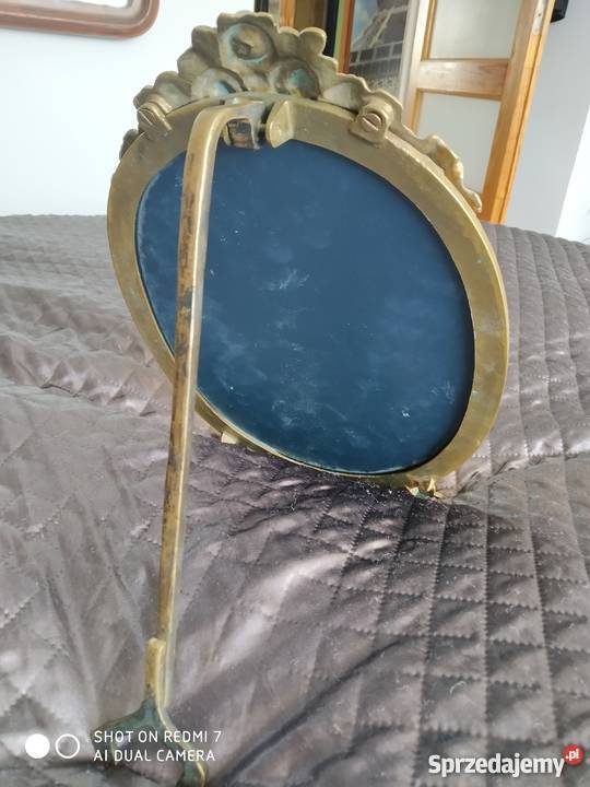 Lustro lusterko duze do postawienia mosiądz Olsztyn
