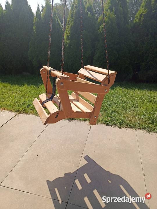 Huśtawka drewniana bujak dziecka leżanka Rzeszów