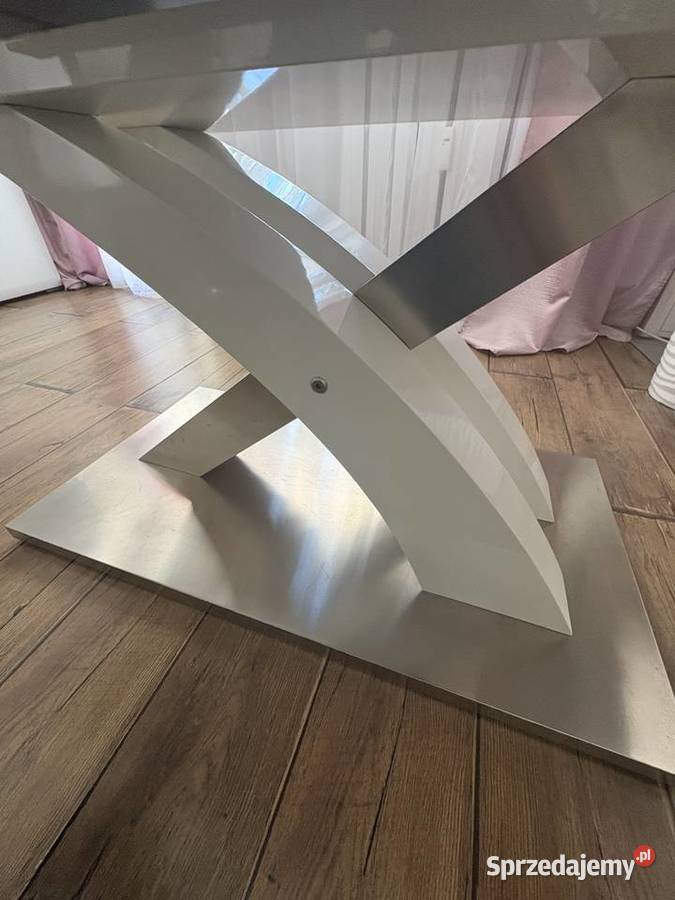 Biały stół Sandor2 firmy Halmar 90cm śląskie Dąbrowa Górnicza