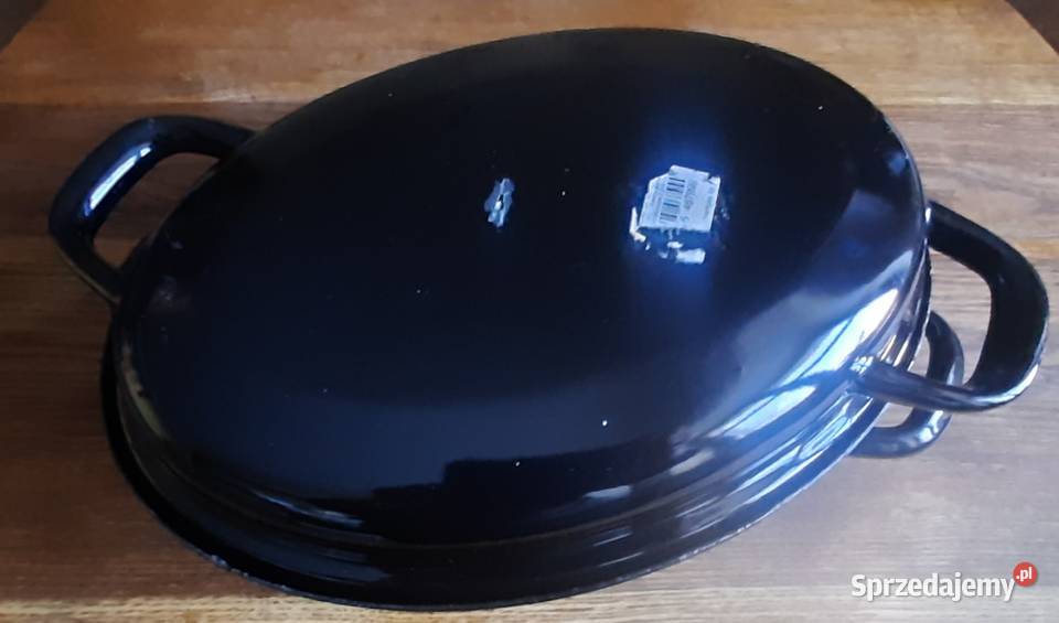 Emaliowana brytfanka długość 30 nowa Morąg