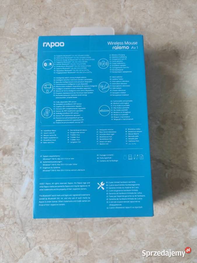 Mysz Bezprzewodowa Rapoo Ralemo Air 1 Wireless Podwilk