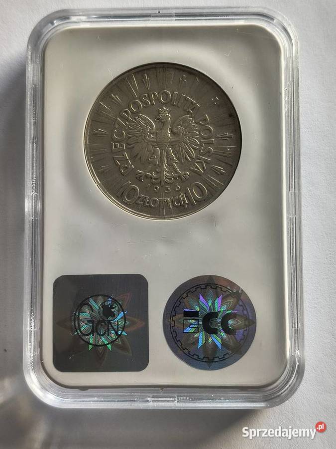 10 1936 Józef Piłsudski grading GNC XF40 Szczecin