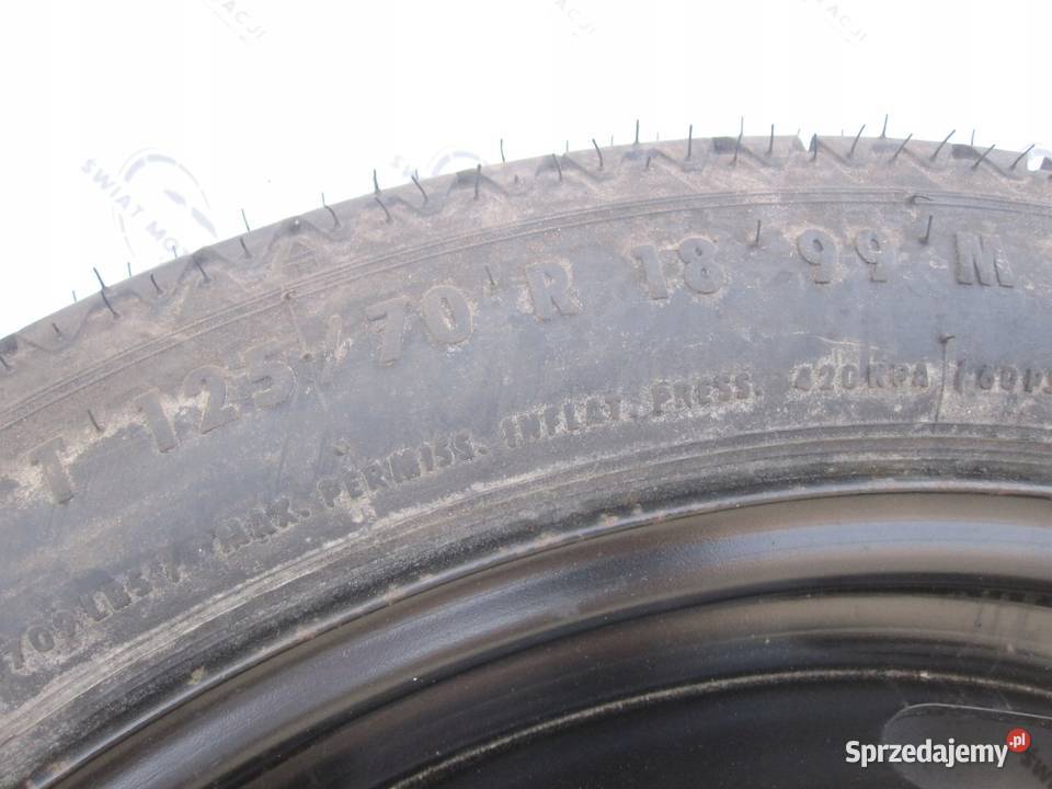 AUDI A3 8P GOLF V VI koło dojazdowe 1257018 99M Koła dojazdowe