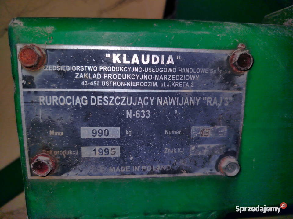 Sprzedam Deszczownia Pozostałe Róża