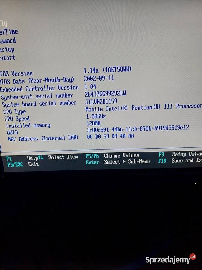 Części do laptopów IBM THINKPAD T23 T42 R31 R40 Grodzisk