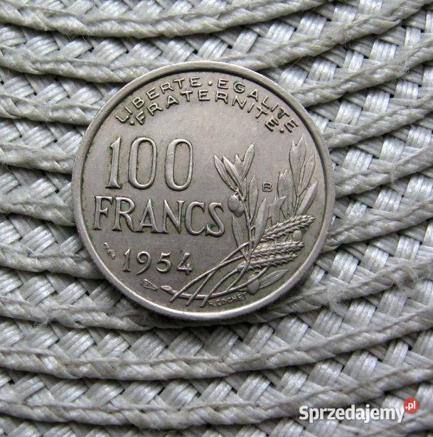 Francja 100Frank 1954r wielkopolskie Kalisz sprzedam