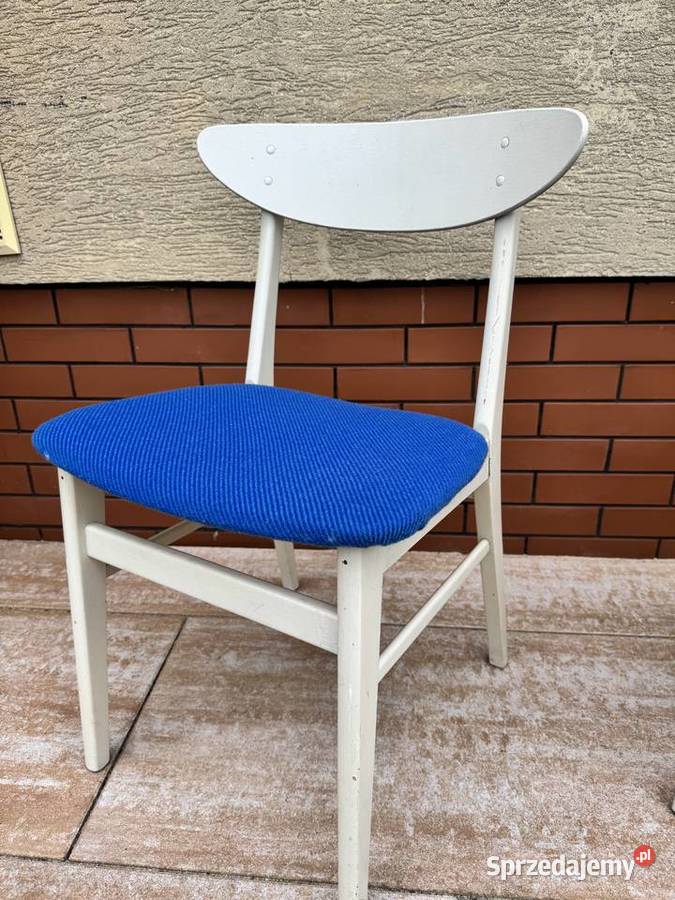 Krzesła 4 duńskie skandynawkie retro vintage prl Warszawa