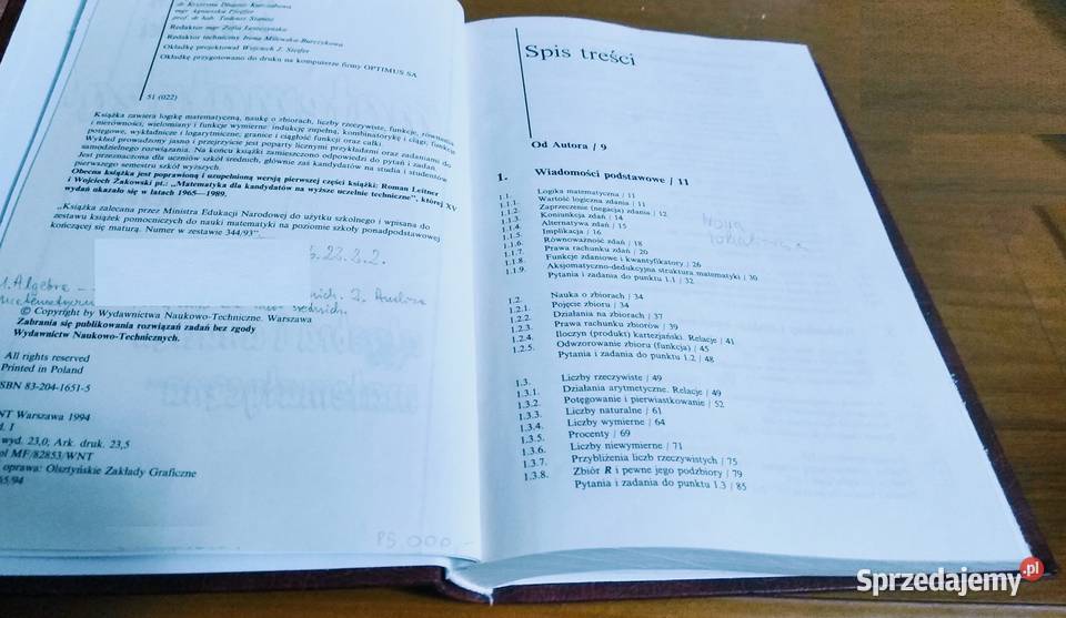 Algebra i analiza matematyczna Matematyka twarda Gdańsk