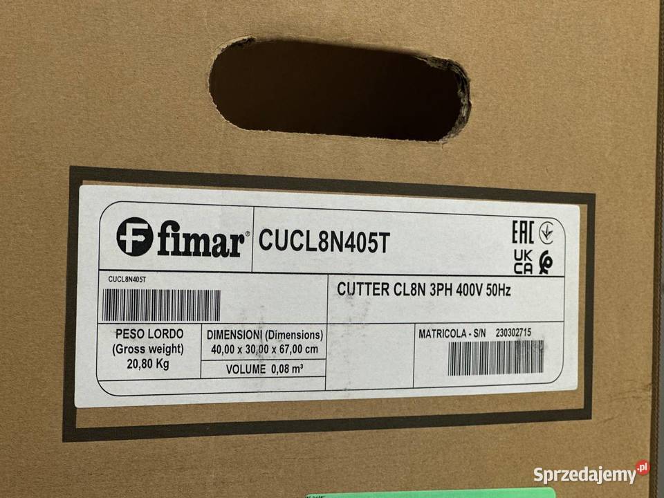 Cutter gastronomiczny Fimar CL8N