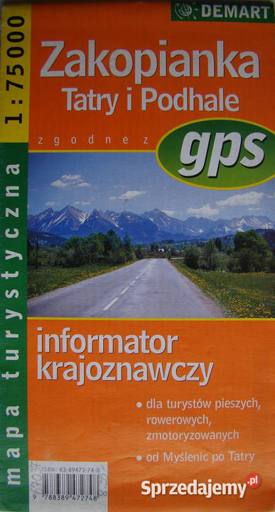 Zakopianka Tatry i Podhale. Mapa turystyczna. 2004