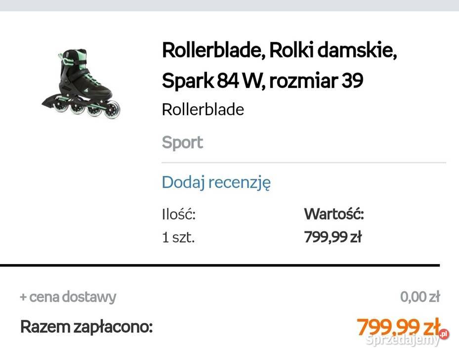 Rolki rollerblade spark 84 Złotów
