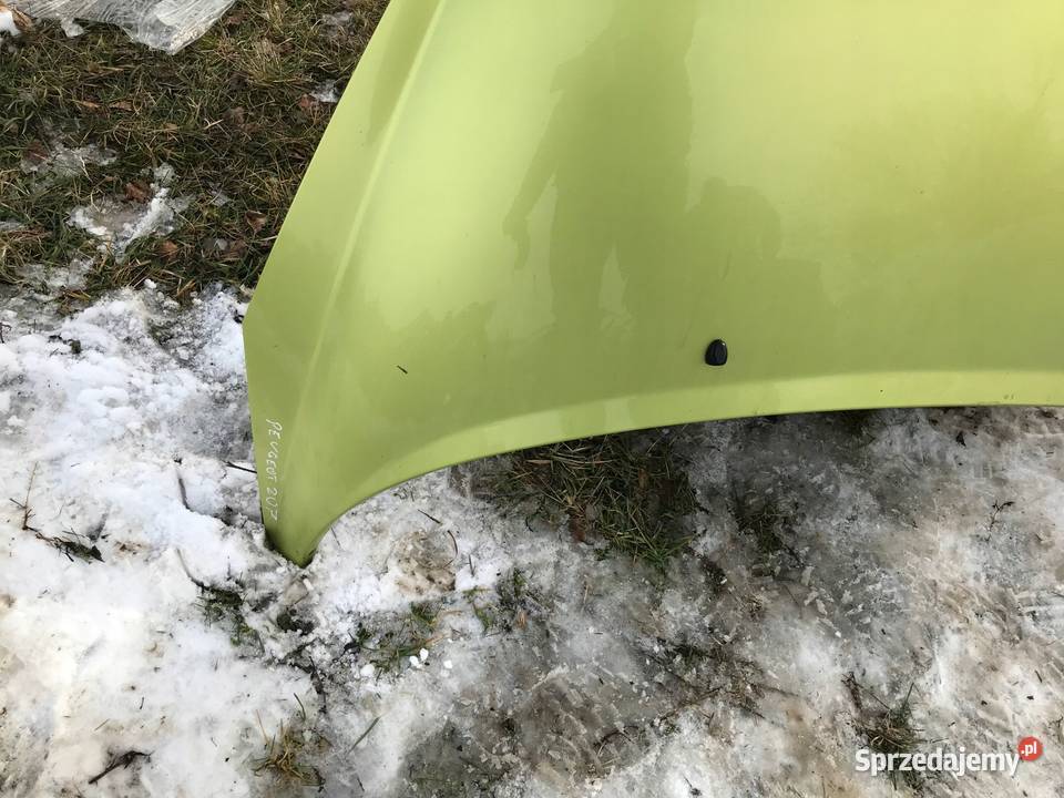 PEUGEOT 207 MASKA POKRYWA ZIELONA KAR osobowe Zbierkowo