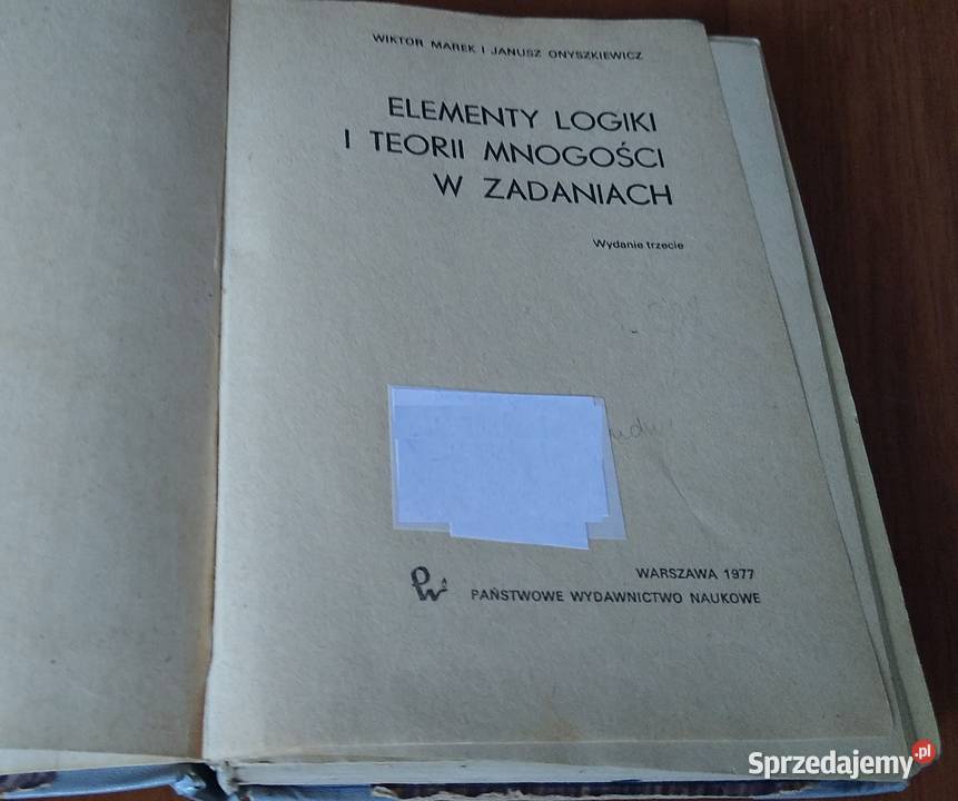 Elementy logiki i teorii mnogości w zadaniach Gdańsk