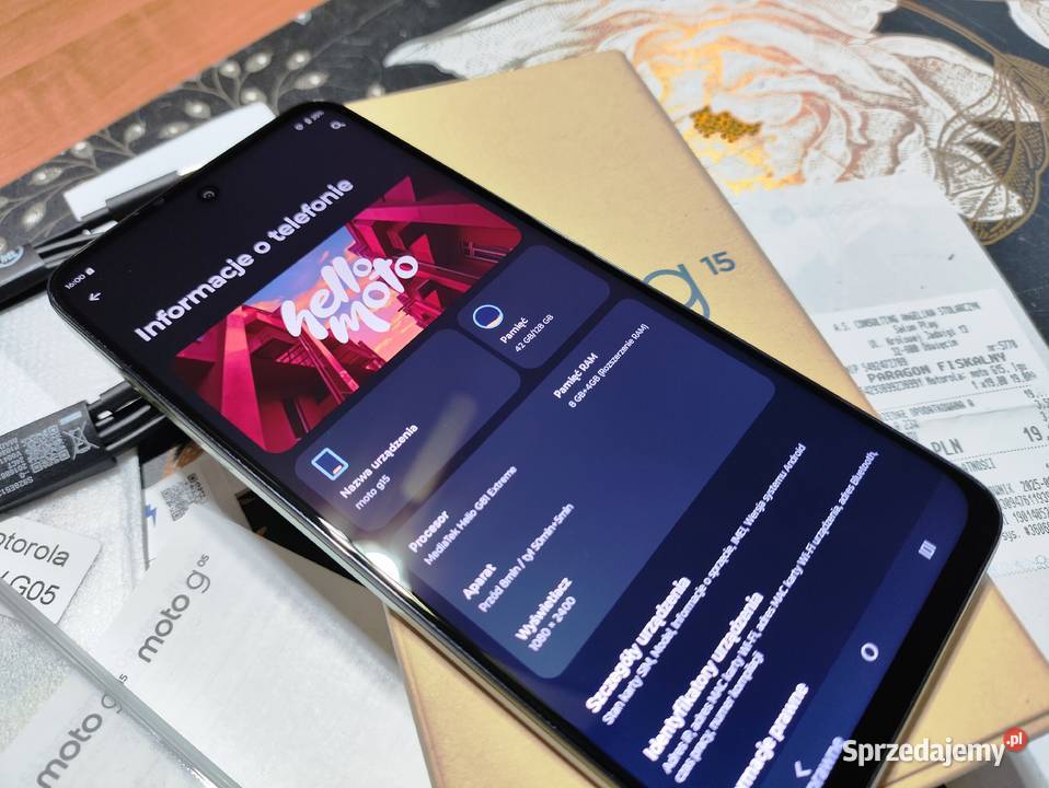 NOWY Telefon Motorola G15 8GB4GB128GBKplBez sprzedam