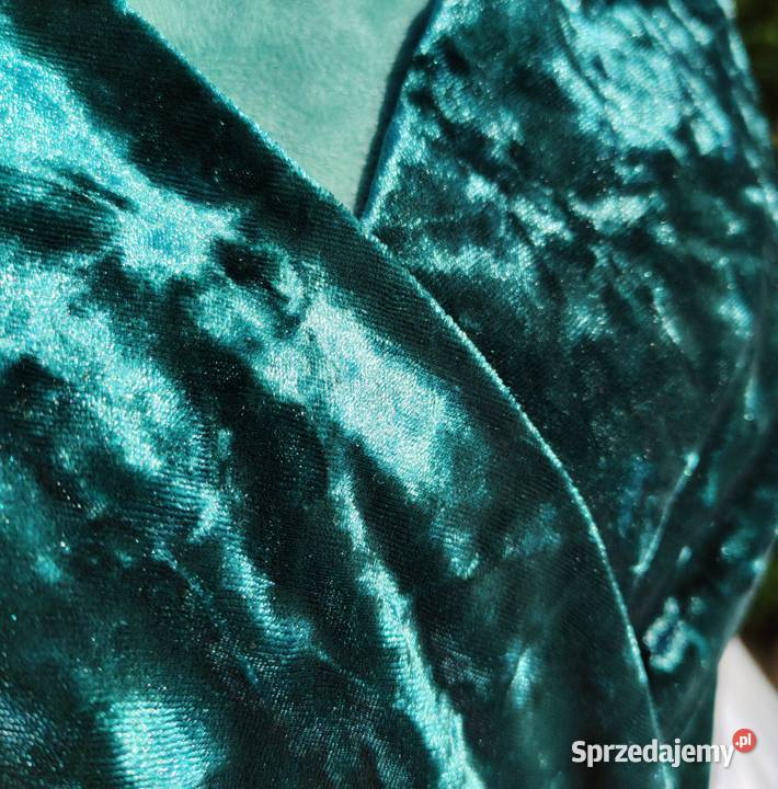 Nowa sukienka Mango 46 XXXL zielona welurowa zachodniopomorskie Szczecin