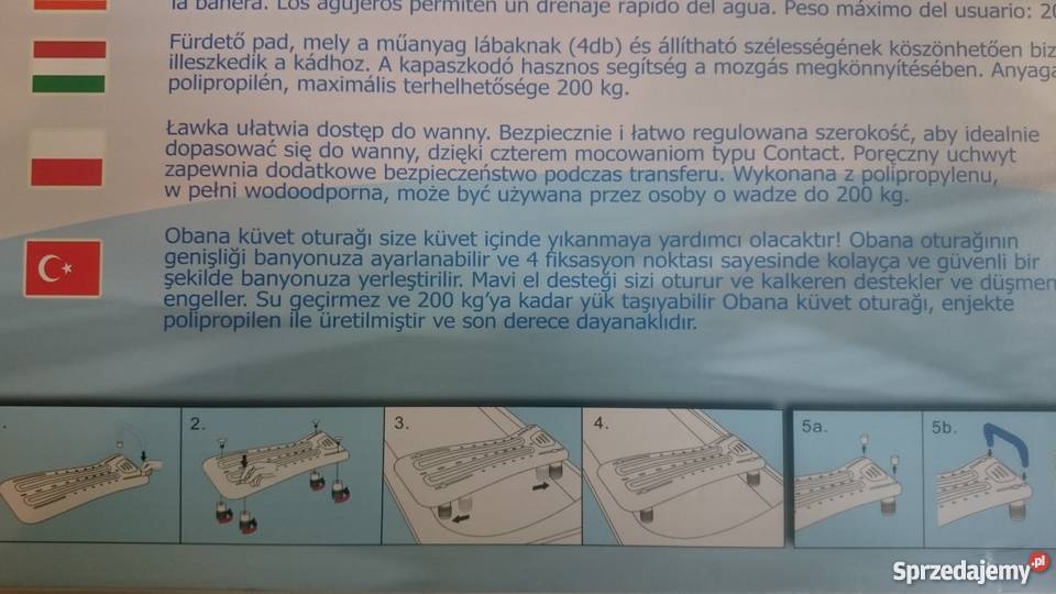 ASTON Ławka Wannowa Obana Sprzęt medyczny