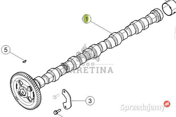 CLAAS Arion 610 660 Wałek Rozrządu Silnika Jastrzębniki