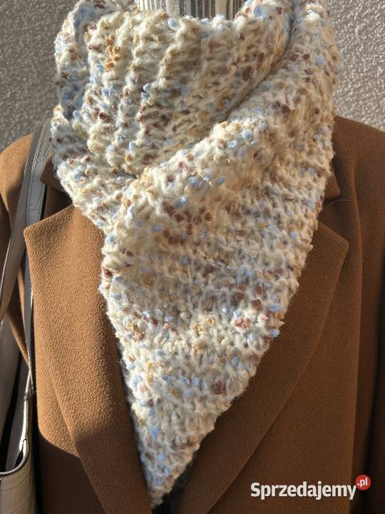 Szalik damski szal jesienny zimowy handmade na Pozostałe Olsztyn