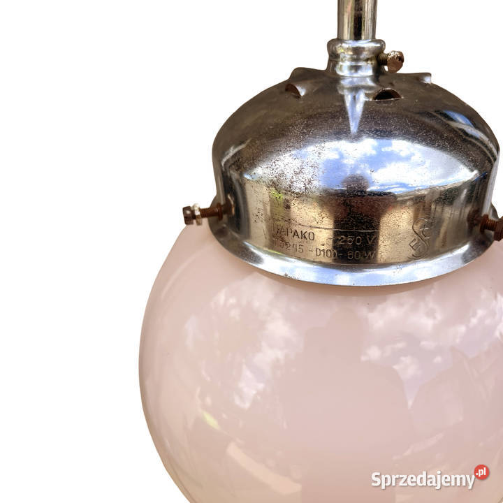 Artdecowska Lampa wisząca Napako Czechosłowacja Warszawa