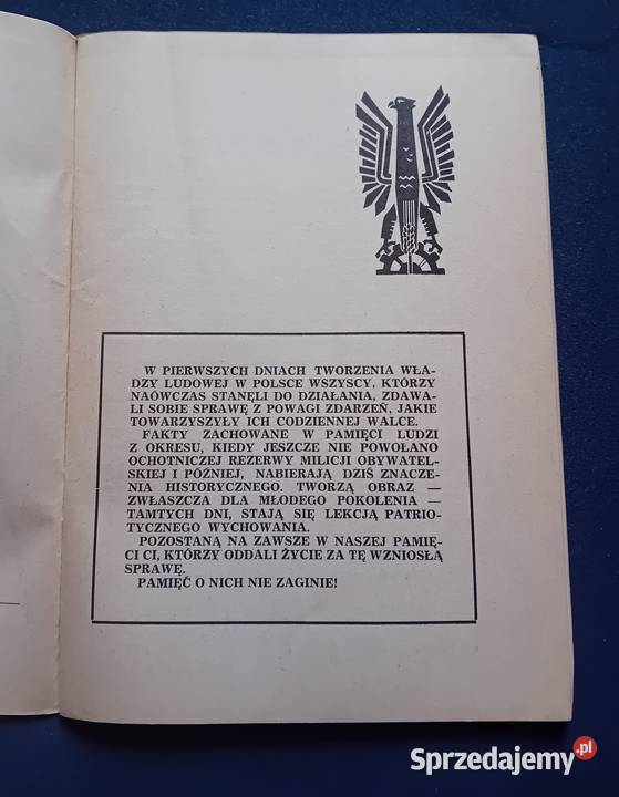 Folder wydany z okazji 30lecia ORMO w Kaliszu wielkopolskie Koźminek sprzedam